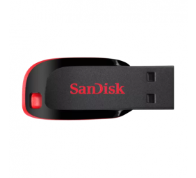 SanDisk Cruzer Blade USB atmintinė 128GB, Black/Red