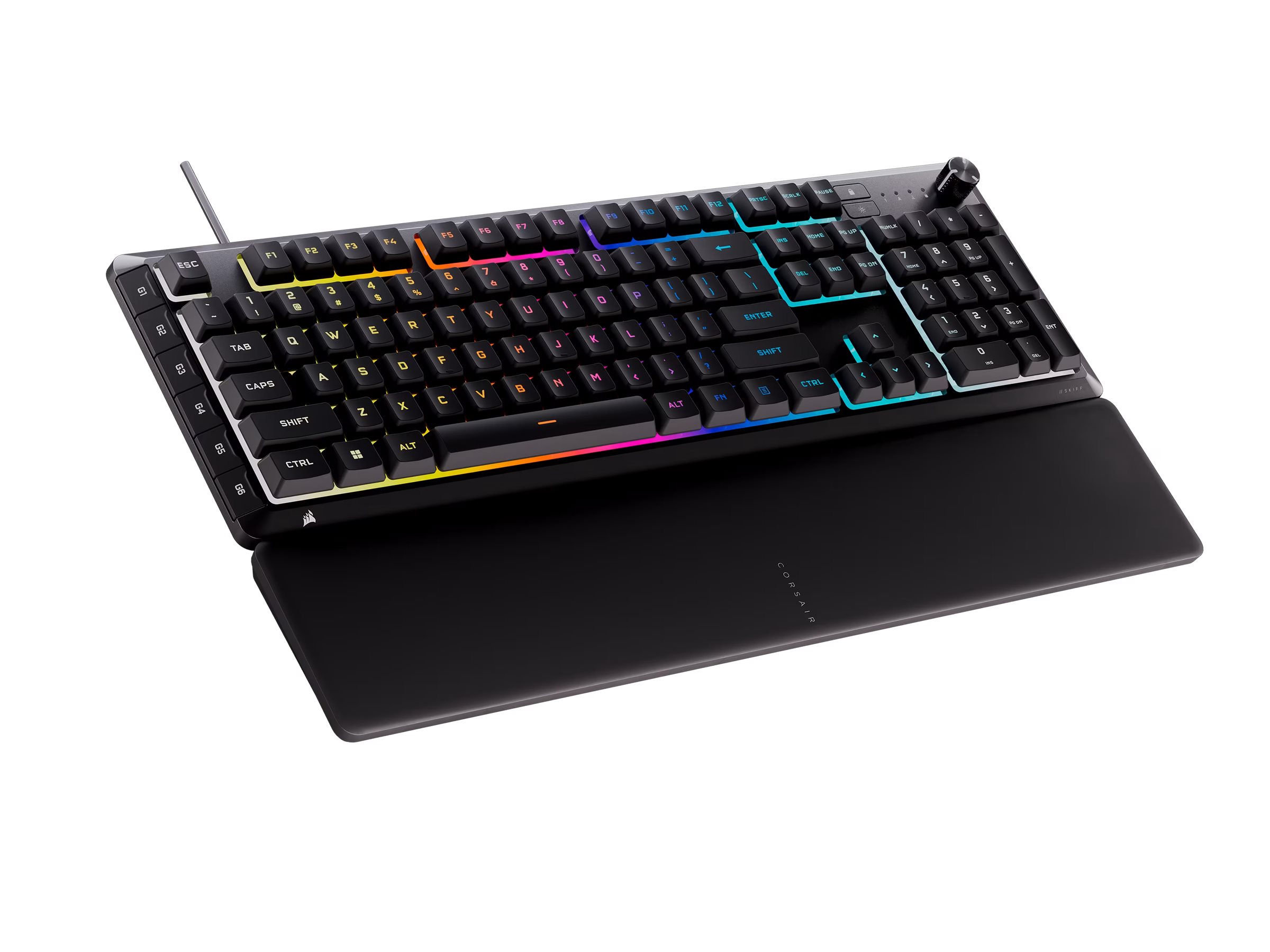 CORSAIR SKIFF 100 PLUS Wired RGB Membrane Gaming Keyboard, 10-Zoned RGB LED | Corsair