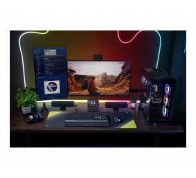 CORSAIR SKIFF 100 PLUS Wired RGB Membrane Gaming Keyboard, 10-Zoned RGB LED | Corsair