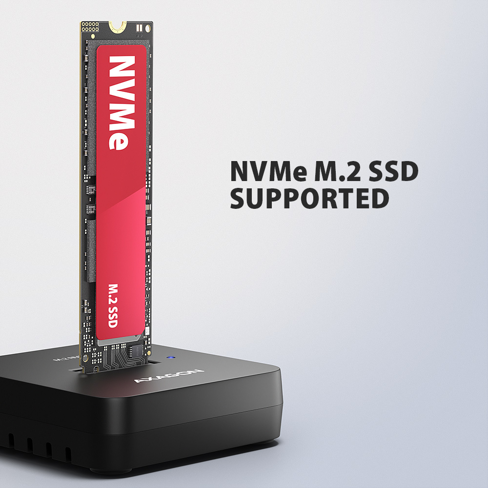 AXAGON | USB-C 10Gbps docking station for M.2 NVMe SSD | ADSA-M2C11L