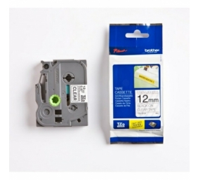 Brother TZe-S131 (TZeS131) Ženklinimo juostelė, Strong Adhesive, Black on Clear, 12mm 8m