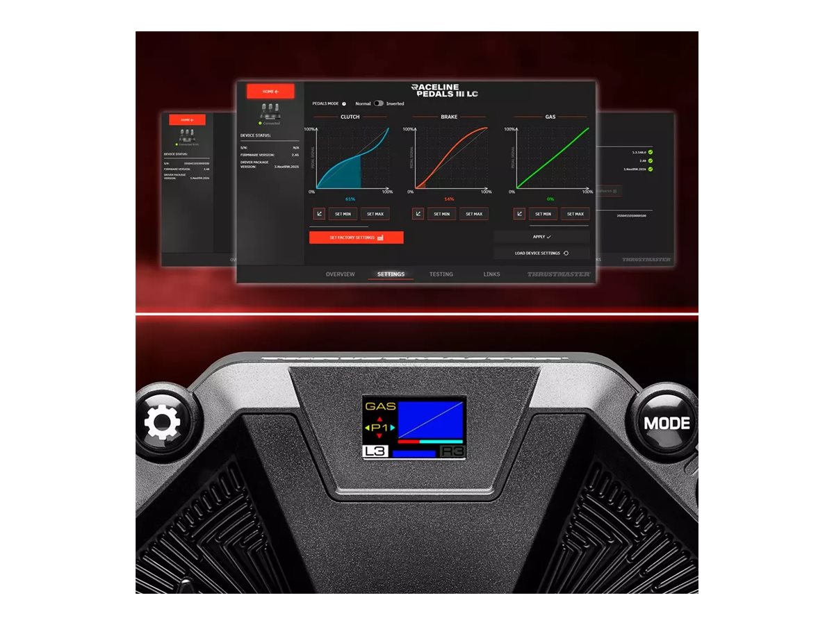 Raceline Pedals III LC WW | Thrustmaster Black