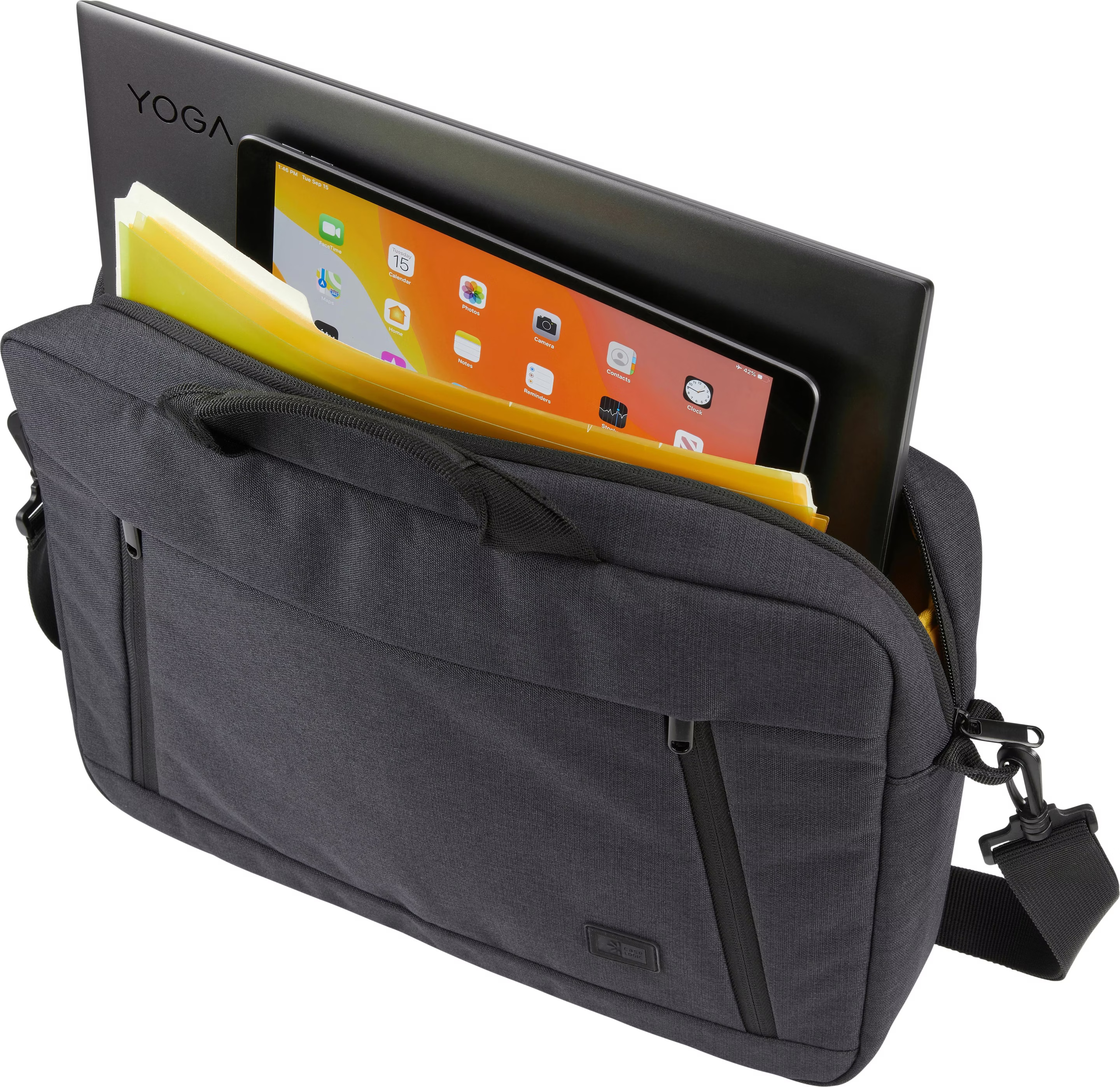 Case Logic | Huxton | Fits up to size 16 " | Laptop attaché | Shoulder strap | Black