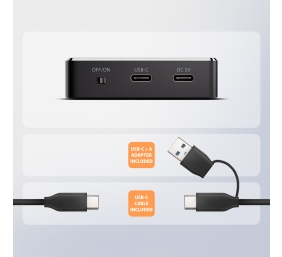AXAGON | USB-C 10Gbps docking station for M.2 NVMe/SATA SSD | ADSA-M2C11