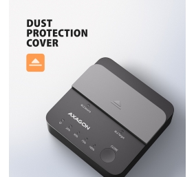 AXAGON | USB-C 20Gbps docking station for 2× M.2 NVMe SSD with disk cloning function without PC | ADSA-M2C22L