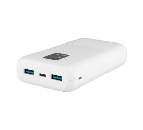 Fixed Power bank Zen 20 with LCD display and PD 20W output | FIXZEN-20-WH | 20000 mAh | White