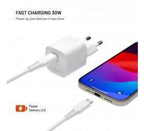 Fixed Mini USB-C GaN Charger 30W