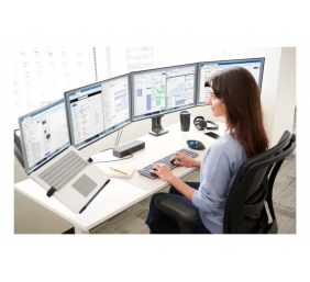 Kensington KB535 EQ Rechargeable Multi-Device Full Size Klaviatūra RF+BT, US, Space Grey