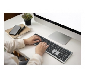 Kensington KB535 EQ Rechargeable Multi-Device Full Size Klaviatūra RF+BT, US, Space Grey