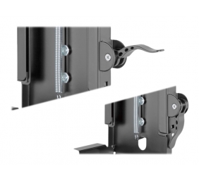 PC Table Mount | DA-90411 | Height adjustment 30-51 cm | Steel | Black