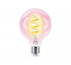 Philips Smart WiFi Filament Clear G95 470Lm | E27 | 6.3 W | RGB | Bluetooth, Wi-Fi