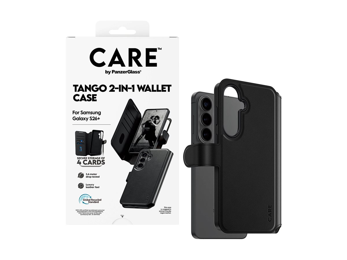 CARE by PanzerGlass Tango 2-in-1 Wallet Case w. Qi Samsung New Galaxy S26 Plus | PanzerGlass