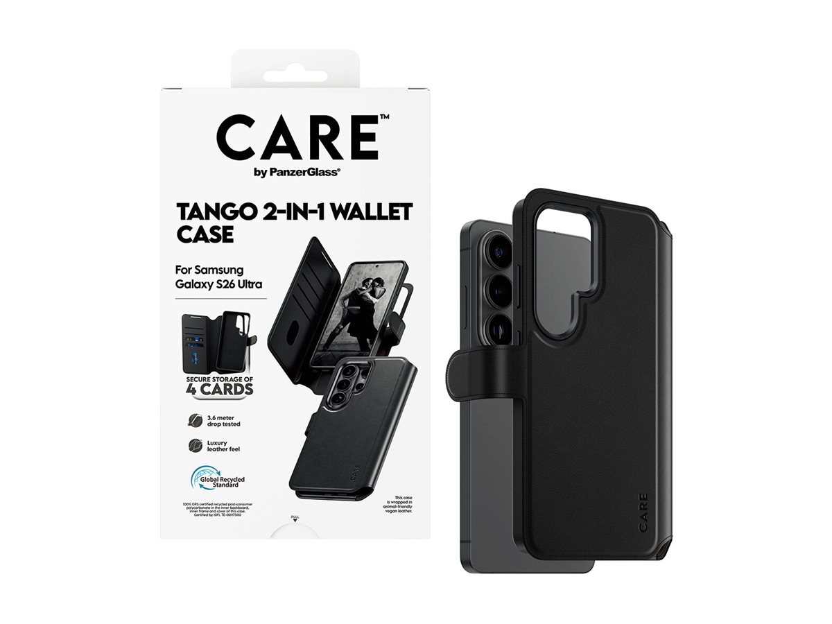 CARE by PanzerGlass Tango 2-in-1 Wallet Case w. Qi Samsung New Galaxy S26 Ultra | PanzerGlass