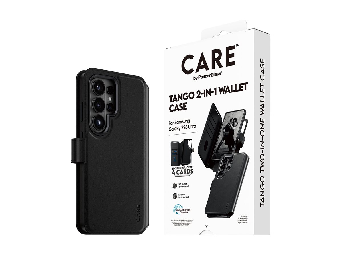 CARE by PanzerGlass Tango 2-in-1 Wallet Case w. Qi Samsung New Galaxy S26 Ultra | PanzerGlass