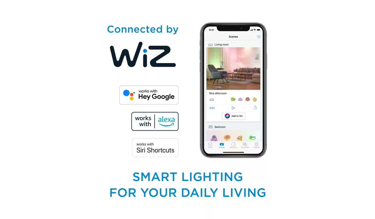 Philips Smart WFB 40W P45 922-65 RGB 1PF/6 | E27 | 4.9 W | Warm to cool white light | Bluetooth, Wi-Fi