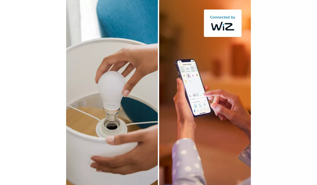 Philips Smart WFB 40W P45 922-65 RGB 1PF/6 | E27 | 4.9 W | Warm to cool white light | Bluetooth, Wi-Fi