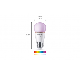 Philips Smart WFB 40W P45 922-65 RGB 1PF/6 | E27 | 4.9 W | Warm to cool white light | Bluetooth, Wi-Fi