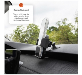 Fixed Iconiq Dash with adhesive foot for dashboard | FIXICQ-M-BK | Universal car holder | Black