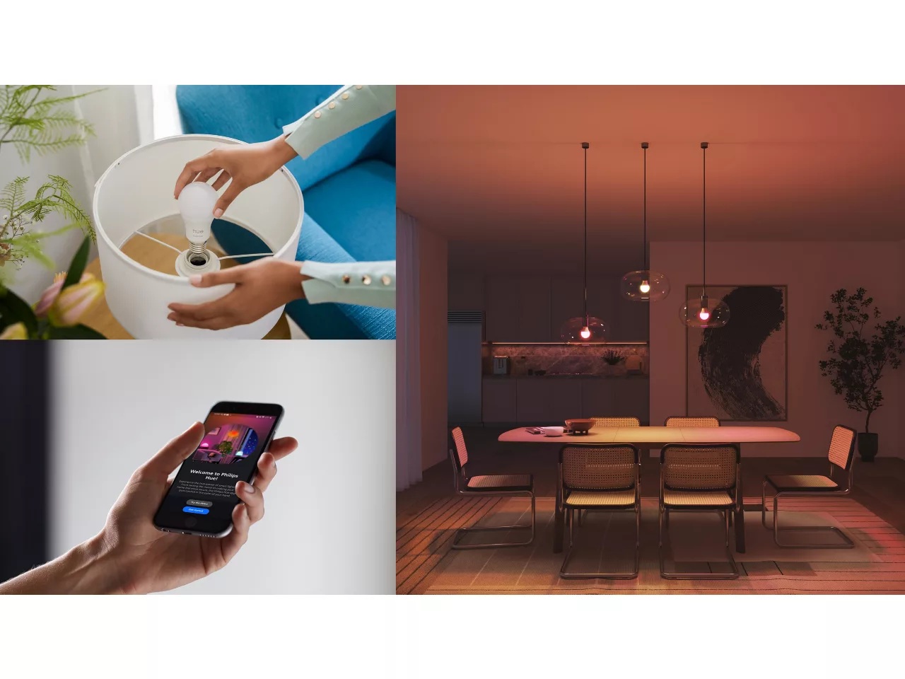 Philips Hue E WCA 806 A60 E27 3kit EU | E27 | 8 W | 16 million colours, White and colour light