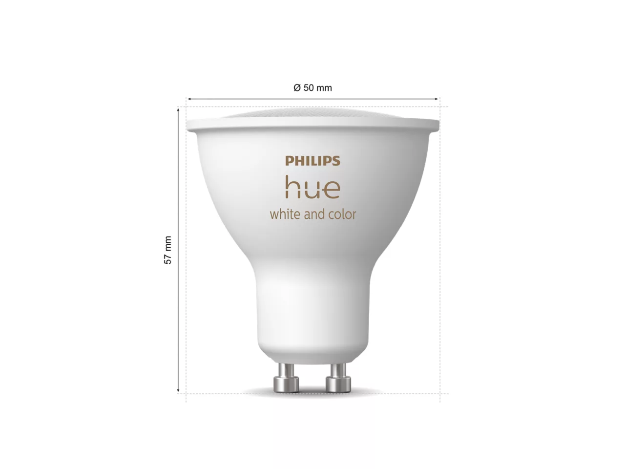 Philips Hue Starter set: 3 GU10 bulbs, dimmer switch, Hue Bridge Pro | GU10 | Zigbee, Wi-Fi, Bluetooth