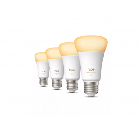 Philips Hue WA 810 A60 4P EU | E27 | 6 W | Warm to cool white light | Bluetooth and Zigbee