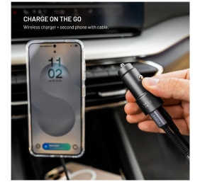 Fixed Dual USB-C Car Charger, 65W, PD 3.0