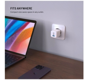Fixed Mini 2x USB-C and USB GaN Charger 65W