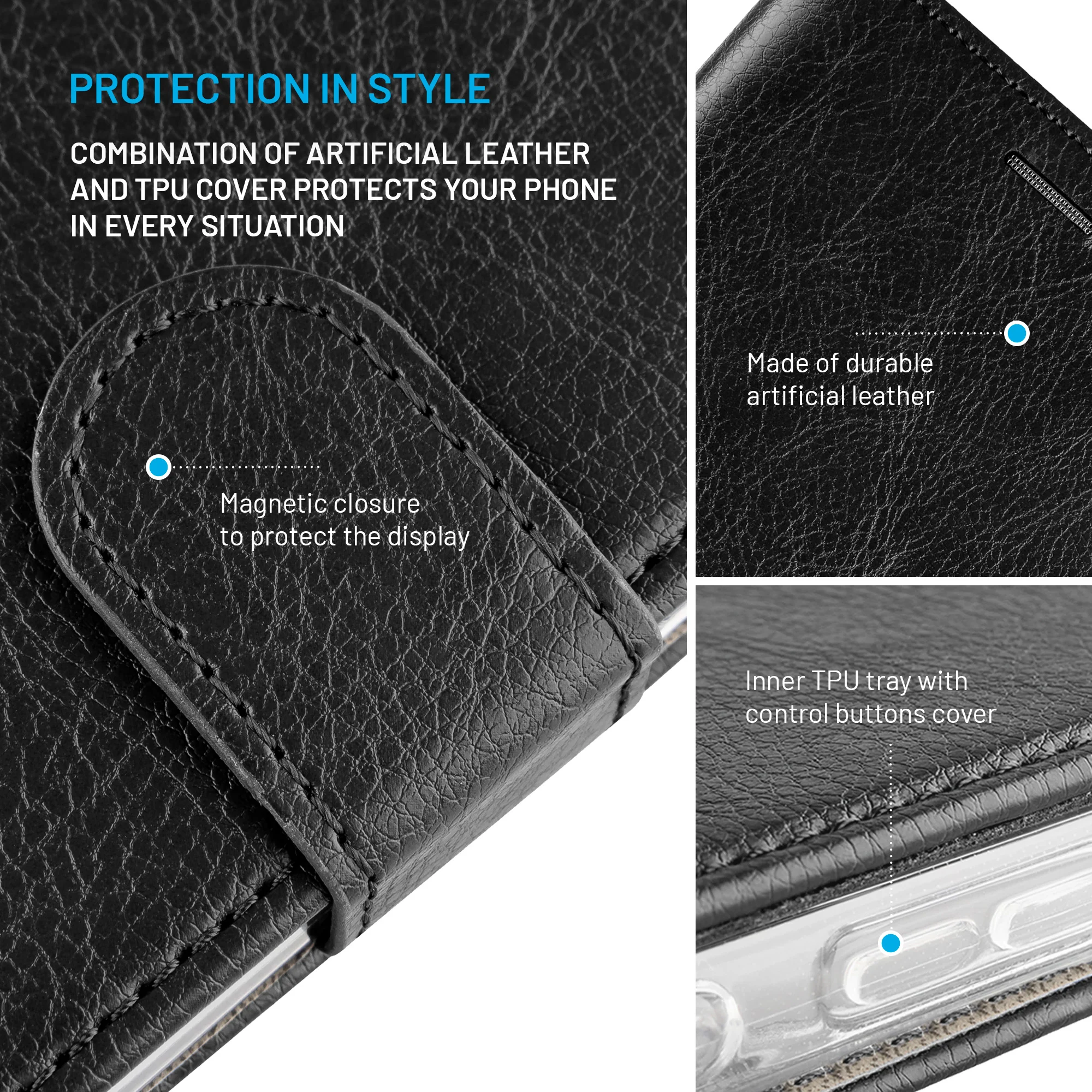 Fixed Opus | Book Case | Xiaomi | 17 Ultra | Synthetic leather | Black