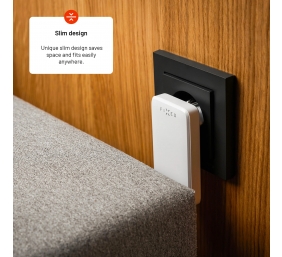 Fixed Slim 2xUSB-C Travel Charger, GaN, PD support