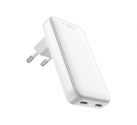 Fixed Slim 2xUSB-C Travel Charger, GaN, PD support