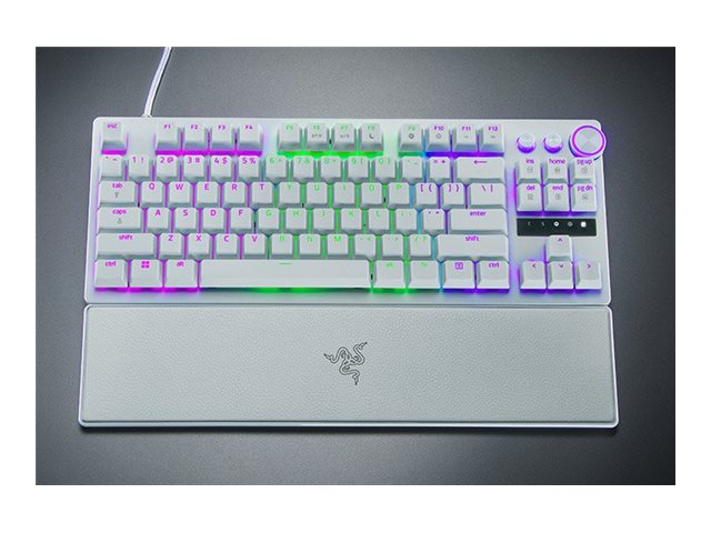 Razer Huntsman V3 Pro Tenkeyless | Gaming Keyboard | Wired | US | Razer Analog Optical Switch Gen-2 | White