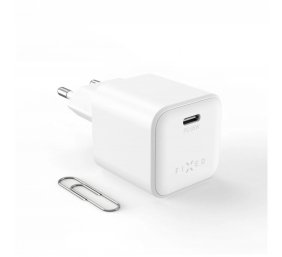Fixed Mini GaN power adapter with USB-C output and PD support, 65W