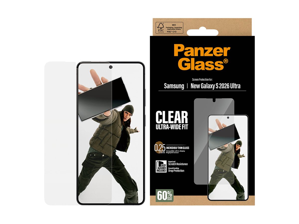 PanzerGlass Screen Protector Samsung New Galaxy S26 Ultra | Ultra-Wide Fit w. EasyAligner | PanzerGlass