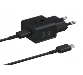 Samsung EP-T2510 25W AC Maitinimo adapteris USB-C + Kabelis USB-C, Juoda