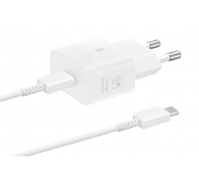 Samsung EP-T2510 25W AC Maitinimo adapteris USB-C + Kabelis USB-C, Balta