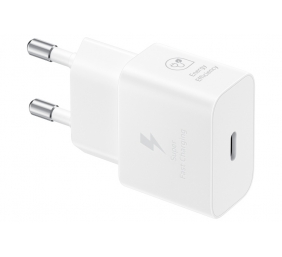 Samsung EP-T2510 25W AC Maitinimo adapteris USB-C + Kabelis USB-C, Balta