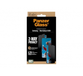 PanzerGlass 2-Way Privacy Screen Protector Samsung New Galaxy S26 | Ultra-Wide Fit w. EasyAligner | PanzerGlass