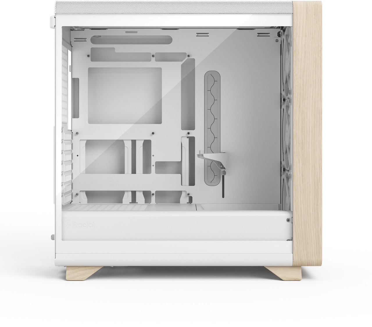 Fractal Design Case | Summit | ATX | Chalk White TG Clear Tint