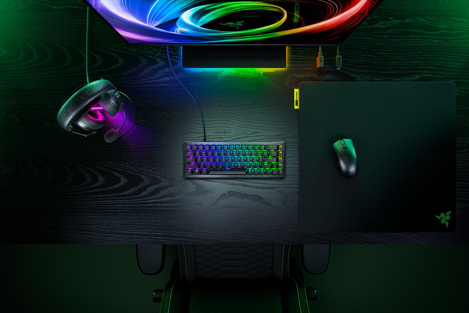 Razer Hall Effect Magnetic Esports Keyboard | Huntsman V3 HE Magnetic Mini 65% 8KHz | Keyboard | Wired | US | Razer Hall Effect Magnetic Switches