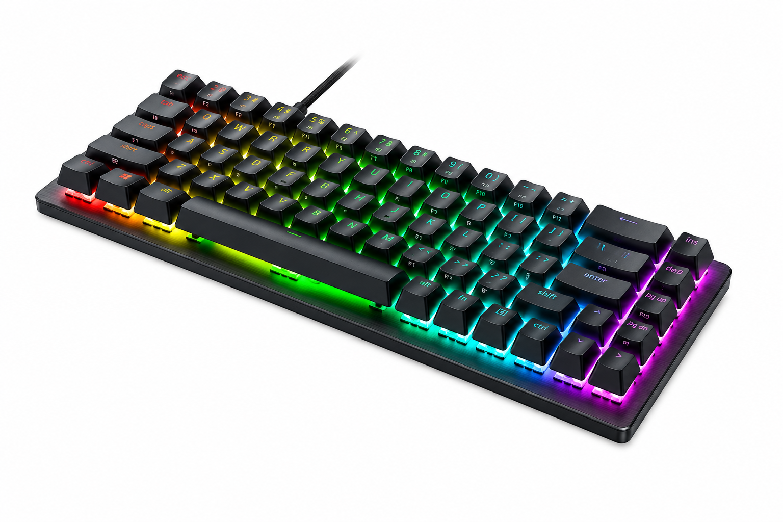 Razer Hall Effect Magnetic Esports Keyboard | Huntsman V3 HE Magnetic Mini 65% 8KHz | Keyboard | Wired | US | Razer Hall Effect Magnetic Switches