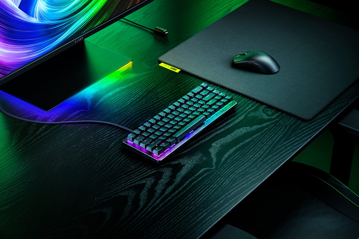 Razer Hall Effect Magnetic Esports Keyboard | Huntsman V3 HE Magnetic Mini 65% 8KHz | Keyboard | Wired | US | Razer Hall Effect Magnetic Switches