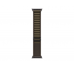 APPLE 49mm Dark Olive Alpine Loop - Medium - Black Titanium Finish
