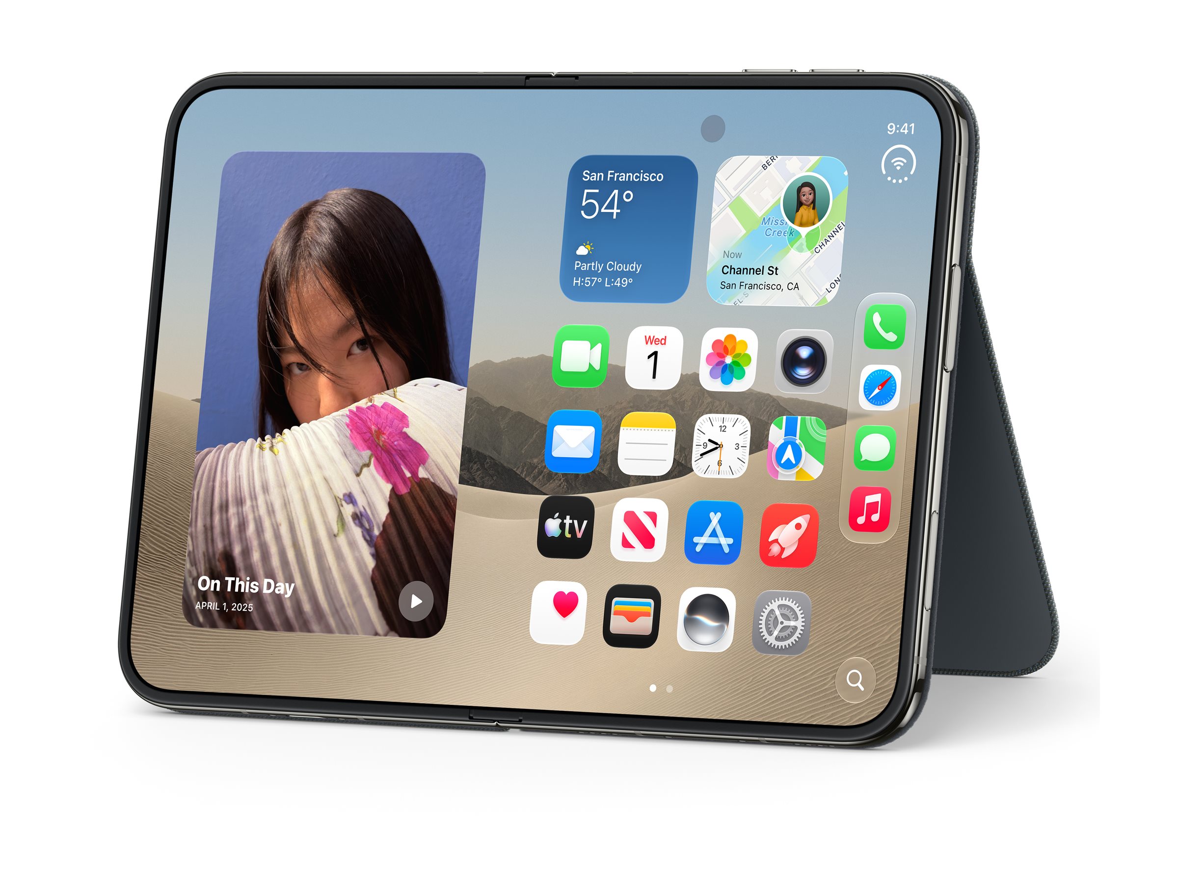 APPLE iPhone Duo Folio with Kickstand - Navy Blue | Apple