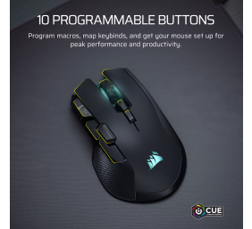 Corsair IRONCLAW SE | Gaming Mouse | Wireless/Wired | 2.4GHz, Bluetooth, USB-C | Black