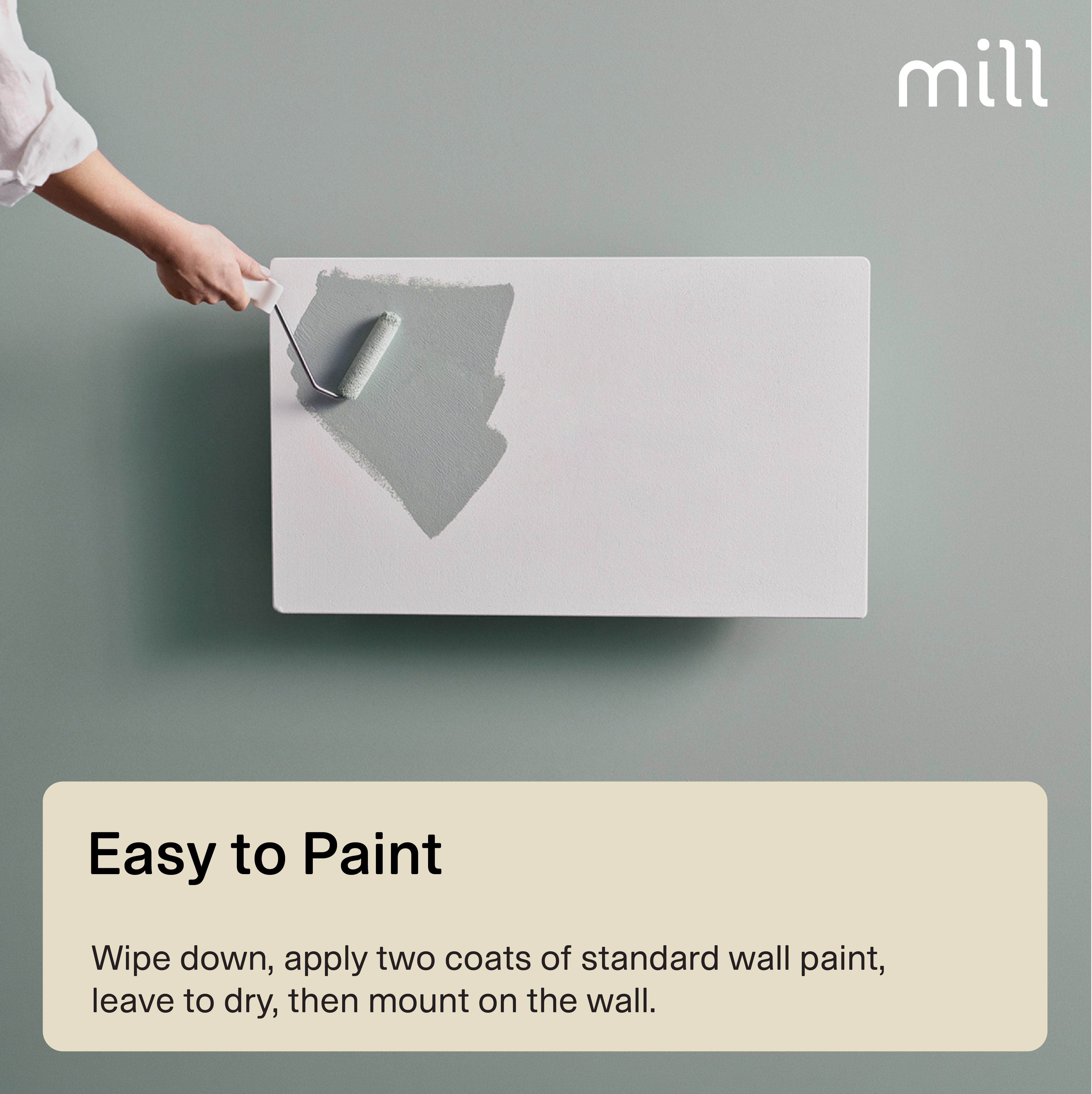 Mill Color Panel Heater | COLOR700DN | Panel Heater | 700 W | Suitable for rooms up to 9-12 m² | Matt White | IPX4