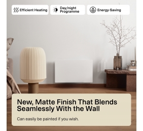 Mill Color Panel Heater | COLOR700DN | Panel Heater | 700 W | Suitable for rooms up to 9-12 m² | Matt White | IPX4