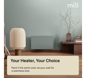 Mill Color Panel Heater | COLOR700DN | Panel Heater | 700 W | Suitable for rooms up to 9-12 m² | Matt White | IPX4