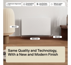 Mill Color Panel Heater | COLOR700DN | Panel Heater | 700 W | Suitable for rooms up to 9-12 m² | Matt White | IPX4