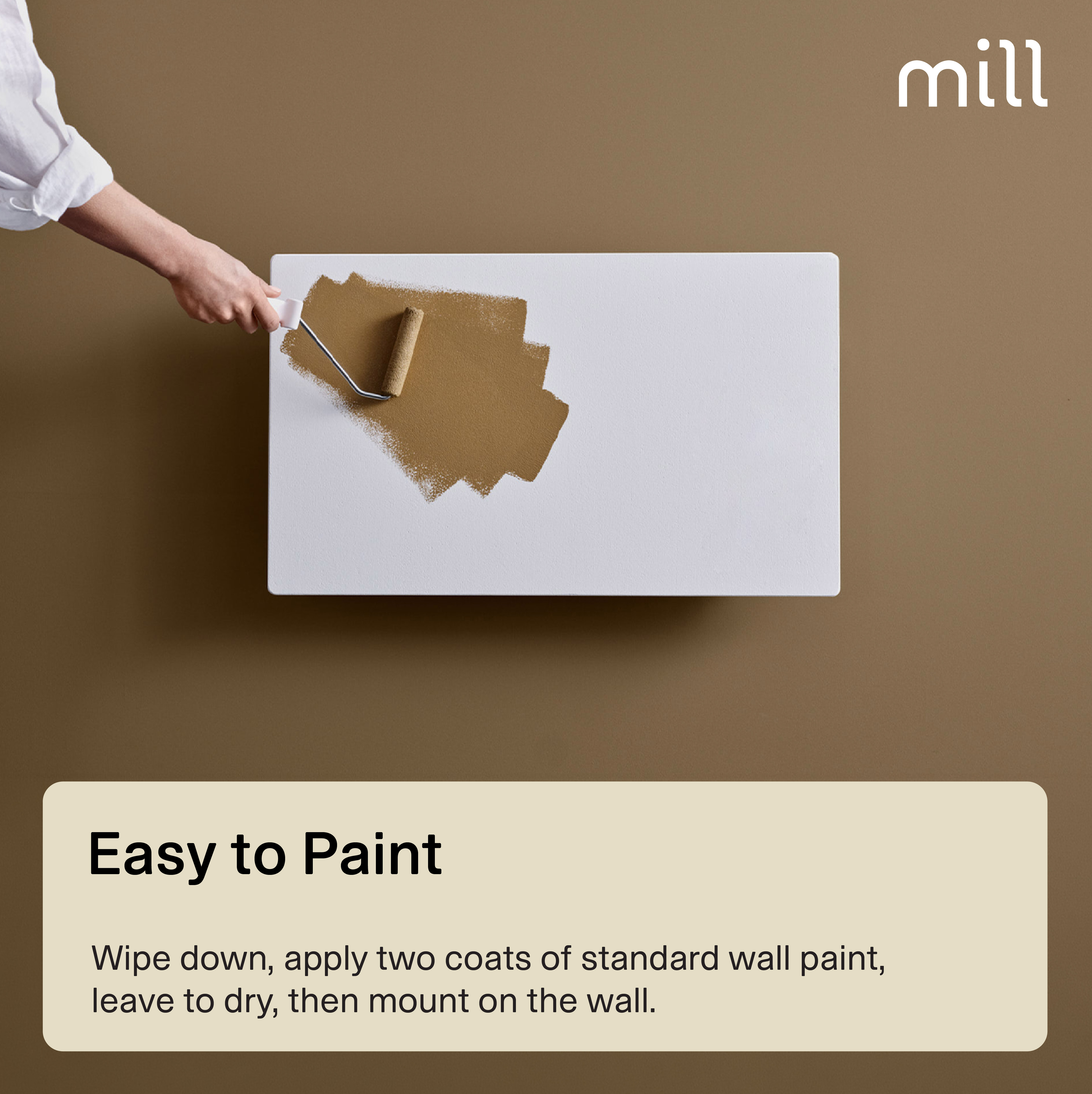 Mill Color Panel Heater, Wifi+App control | COLOR700WIFI4 | Panel Heater | 700 W | Suitable for rooms up to 9-12 m² | Matte White | IPX4