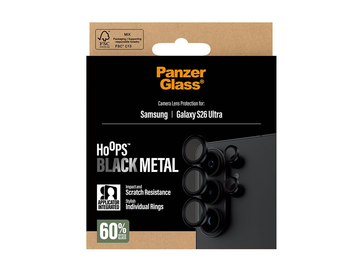 PanzerGlass Hoops Camera Lens Protector Black Samsung New Galaxy S26 Ultra | PanzerGlass